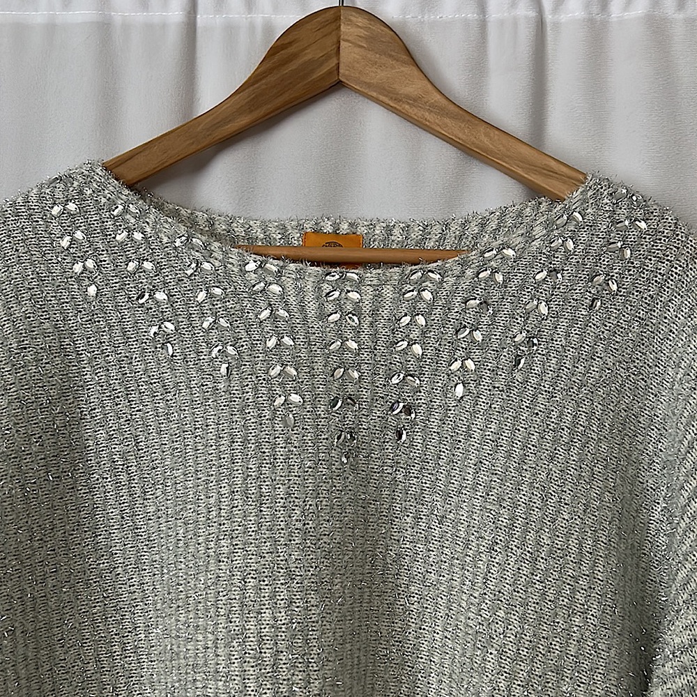 Ruby Rd. Gorgeous Rhinestone Light Silver Metalli… - image 3